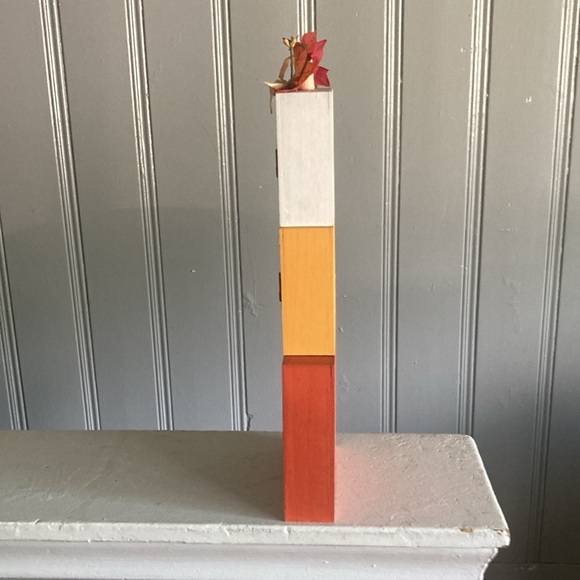 NWT-Stunning Grateful Thankful Blessed Triple Stacked Wooden Box Pumpkin Sign 🍁 - Picture 11 of 17